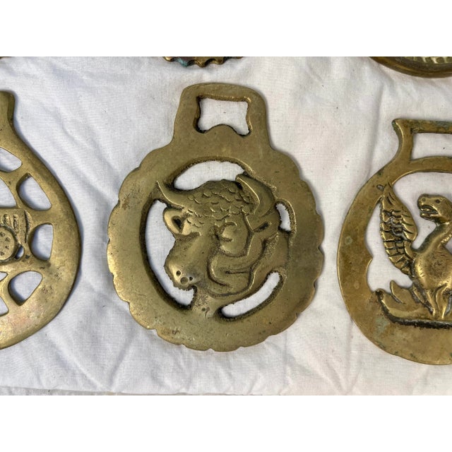 Mid 20th Century Horse Brass Christmas Ornaments - Set of 12 For Sale - Image 11 of 13