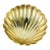 Vintage 1960s Brass Scalloped Sea Shell Footed Trinket Tray / Bowl For Sale