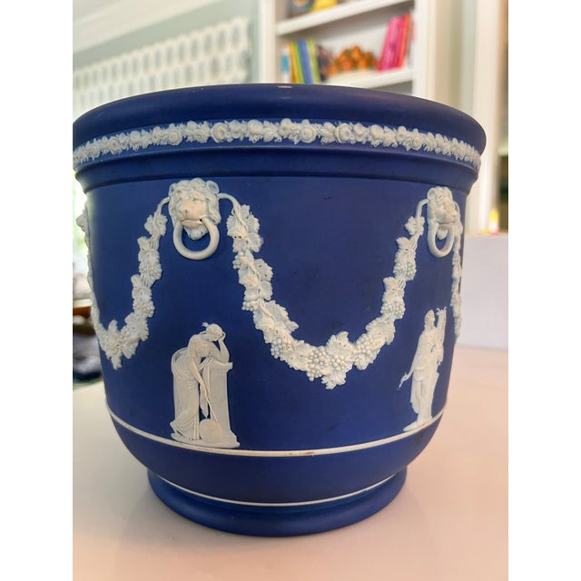 Antique Cobalt Blue Wedgwood Jasperware Jardiniere Chairish