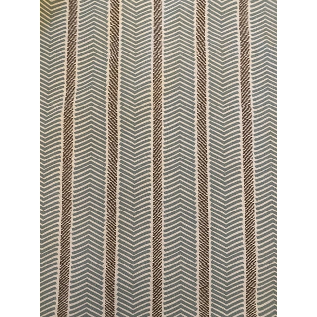 Serena & Lily Herringbone Fabric 2 1/2 Yards For Sale