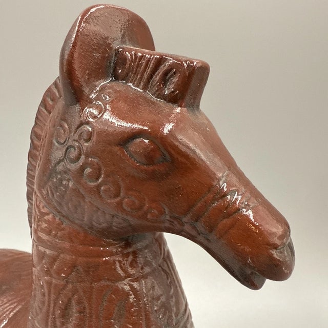 Vintage MCM Bitossi Style Trojan Horse Ceramic Figurine For Sale In Houston - Image 6 of 9