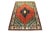 1960s 1960s Vintage Red Multicolor Rug For Sale - Image 5 of 6