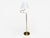 1960s Armaturhantverk Göteborg, Articulating Floor Lamp, Brass, Fabric, Sweden, 1960s For Sale - Image 5 of 14