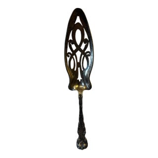 Antique ‘Victoria’ Sterling Silver Pie Server, 1901, by Dominick & Haff For Sale