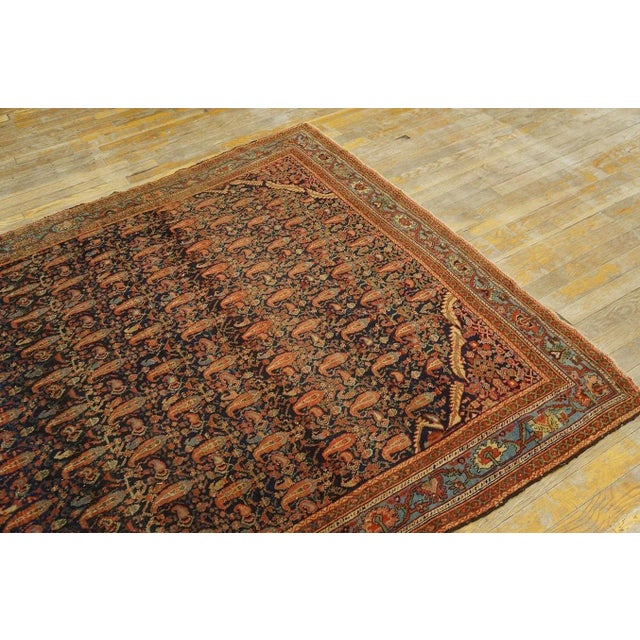 Late 19th Century Persian Malayer Carpet ( 5' x 6' 2'' - 152 x 188 cm ) For Sale - Image 10 of 12