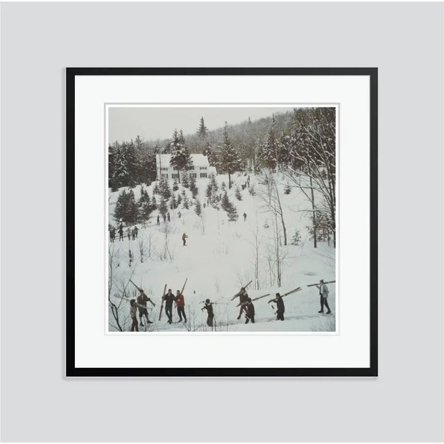 Modern Vermont Winter 1960 by Slim Aarons Framed C-Print For Sale - Image 3 of 3