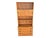Mid-Century Modern Restored 1960s Danish Modern Bookcase Cabinet With Carved Pulls & Sliding Doors For Sale - Image 3 of 17