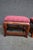 Ethan Allen Pair of Ethan Allen Chinoiserie Style Upholstered Footstools For Sale - Image 4 of 13
