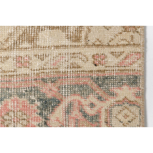 Vintage Oushak Runner for Kitchen For Sale - Image 4 of 12