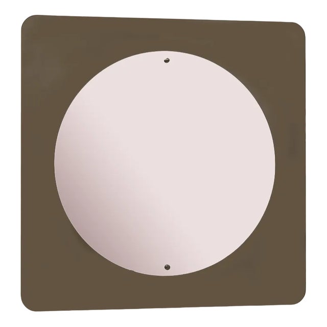 Mid-Century Modern Italian Smoked Bronze Mirror, 1970s For Sale