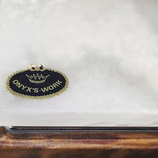 Gemstone Onyx Box, Italy, 1960s For Sale - Image 7 of 8