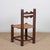 Brown French Wood Straw-Seated Chairs, 1950s, Set of 4 For Sale - Image 8 of 9