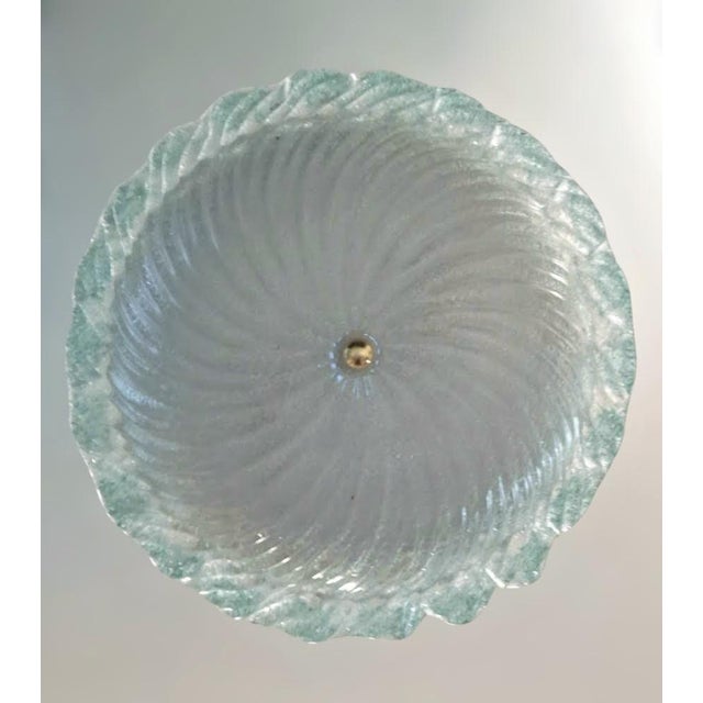 Green 1960s Murano Graniglia Flush Mount For Sale - Image 8 of 9