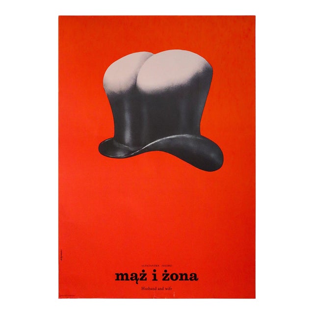 1985 Polish Movie Poster, Maz I Zona (Husband and Wife) - Pagowski For Sale