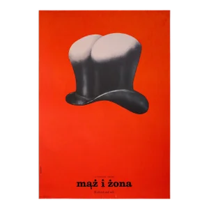 1985 Polish Movie Poster, Maz I Zona (Husband and Wife) - Pagowski