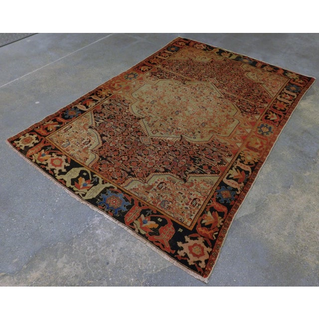 Origin: Persian Circa: 1900 Material: wool, pile Weave: hand made Dyes: Vegetable Size: 4'3"x 6'3"