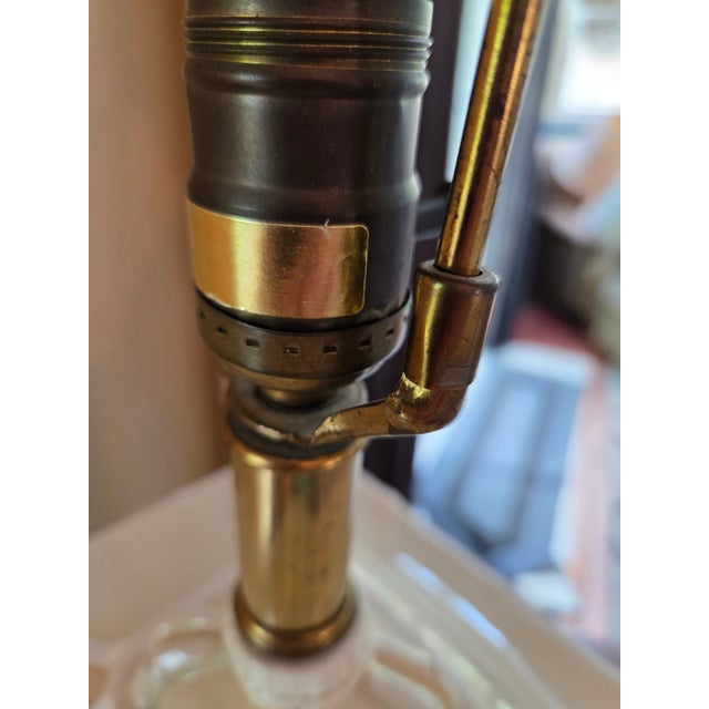 Vintage Regency Glazed Ceramic Pagoda Lamp For Sale - Image 13 of 13