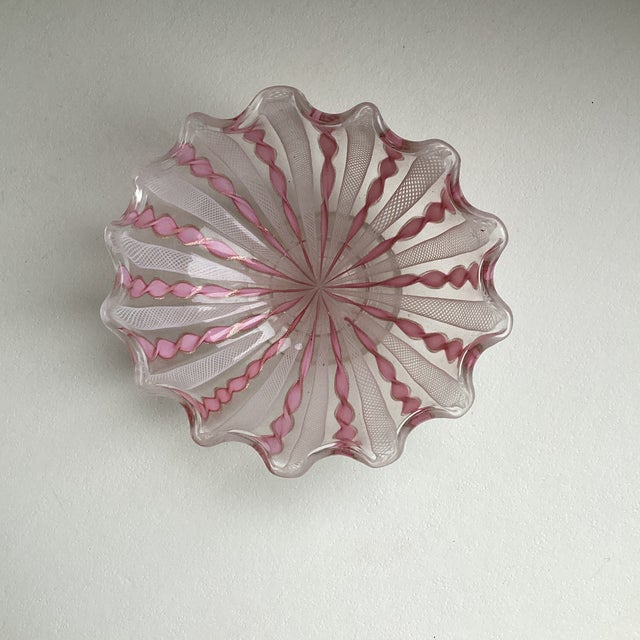 Grand Tour Murano Art Glass Pedastal Bowl For Sale - Image 3 of 5