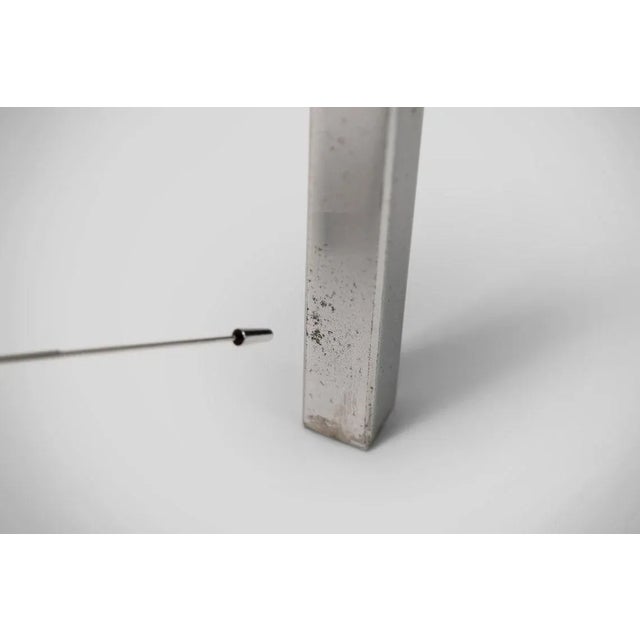 Knoll International dining / conference table designed by Florence Knoll, walnut, chrome, table model 580, produced from...