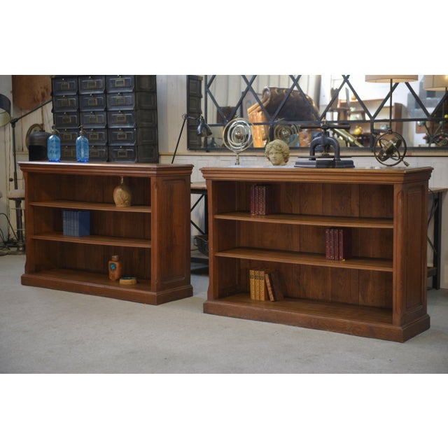 Vintage Oak Bookcases, 1920s, Set of 2 For Sale - Image 6 of 16
