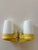 1960s Model 6070 Wall Lights in Yellow Porcelain and Opaline Glass by Sigvard Bernadotte for Ifö, 1960s, Set of 2 For Sale - Image 5 of 12