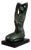 Vintage Ceramic Sculpture of Female Figure on Wooden Base by Francesco Pinton, 20th Century For Sale