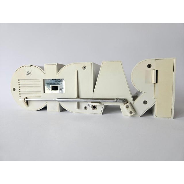 Plastic Mid-Century Space Age Desk Radio, Italy, 1970s For Sale - Image 7 of 9