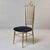 Metal Italian Brass High-Back Chiavari Side Chair With Cast Wing Crest For Sale - Image 7 of 9