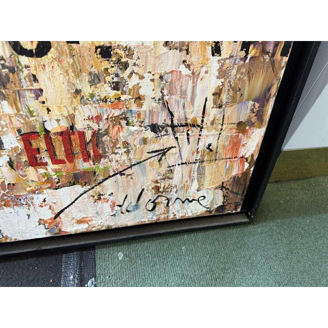 Delorme, Composition, 1980s, Oil on Canvas, in Very Good conditions. Designed 1980 to 1989 This piece has an attribution...