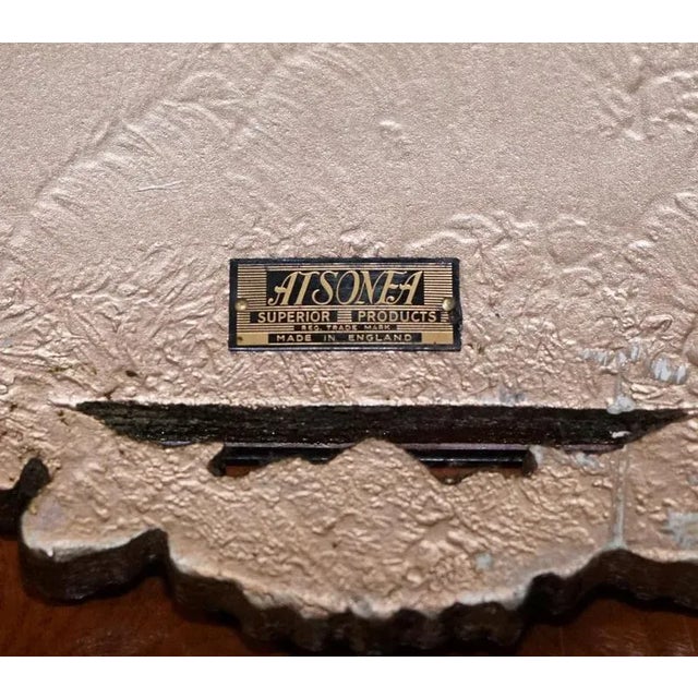 Vintage Art Deco Style Mirror with Beveled Peach Glass Panels by Atsonea, 1960s For Sale - Image 16 of 17