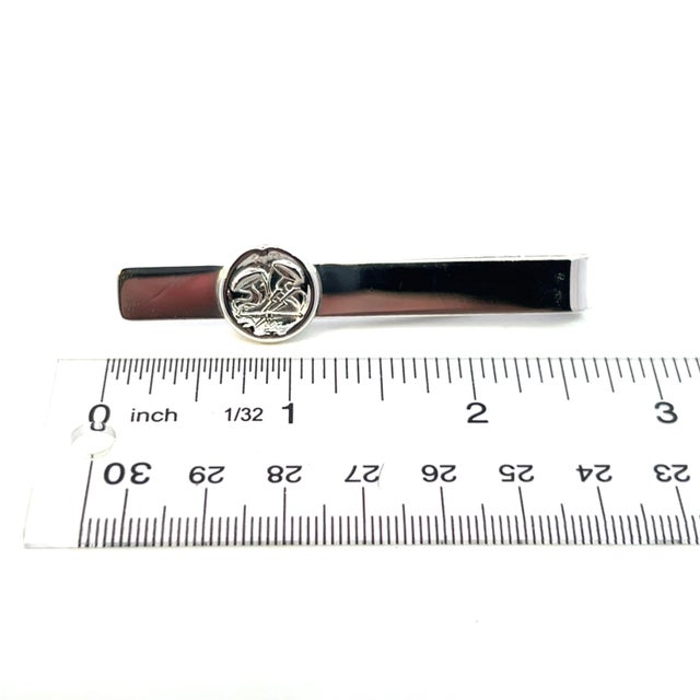 Metal 1990s Georg Jensen Estate Money Clip Tie Clip Silver For Sale - Image 7 of 14