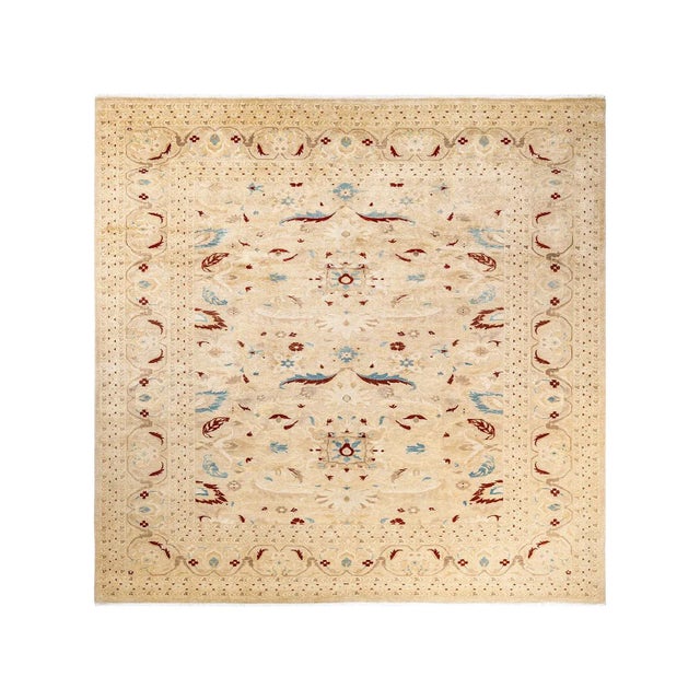 Eclectic Collection Hand-Knotted Area Rug - Ivory Collection 9' 1" x 11' 4" For Sale - Image 9 of 9