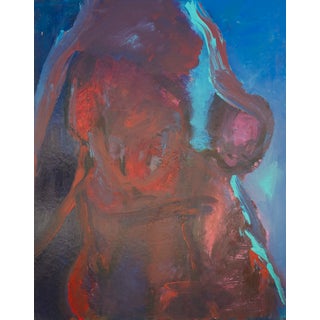 Lady in Red and Blue - Virginia Cohn Parkum, C. 1980s For Sale