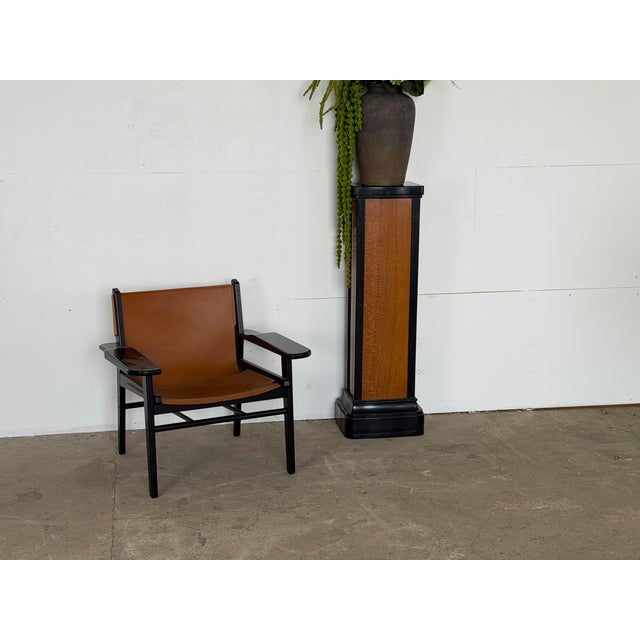 Art Deco Ebonised and Figured Wood Display Pedestal, 1930s For Sale - Image 6 of 8