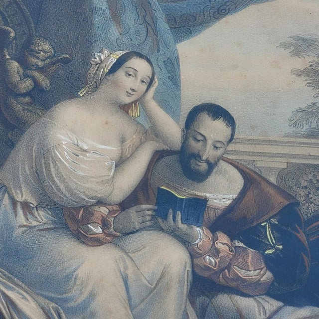 The Loves of Francis I, Colored Engravings, 1800s, Set of 2 For Sale - Image 16 of 18