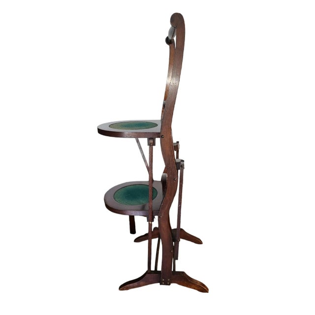 English English Edward VII Mahogany Folding Cakestand Circa 1900 For Sale - Image 3 of 4