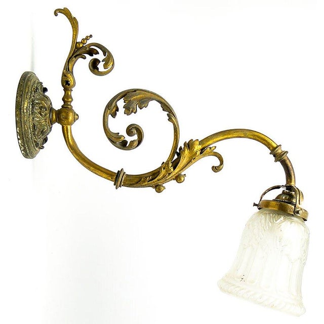 Antique Empire Wall Lamp, 1890s For Sale - Image 9 of 9
