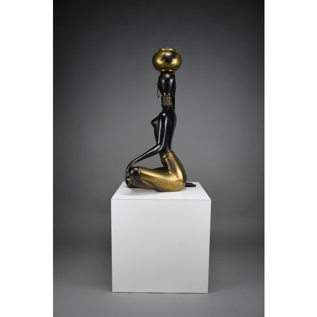 Ndebele Artist, Water Bearer Sculpture, 1960, Brass & Copper For Sale - Image 18 of 18