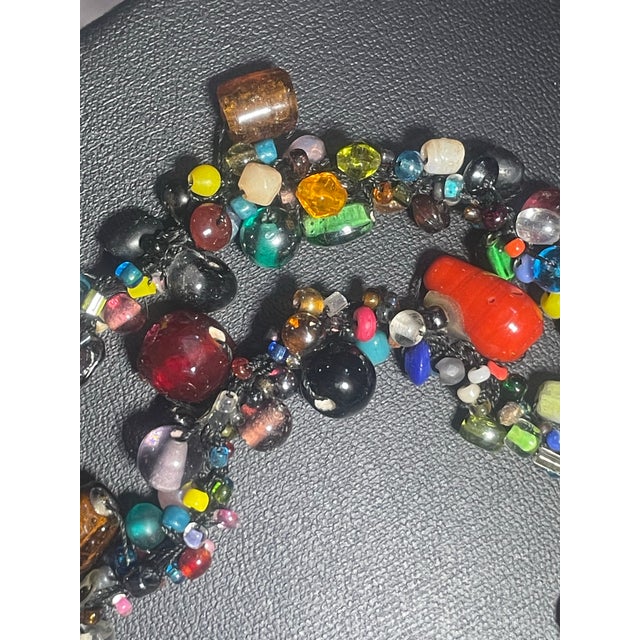 Antique Necklace Venetian Lampwork and Bohemian Molded Glass Beads For Sale - Image 10 of 10