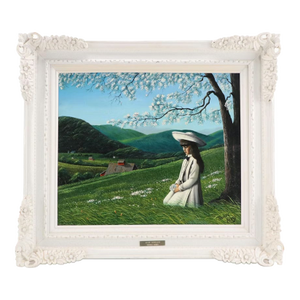 Mid 20th Century Thomas Kerry Framed Oil Painting on Board "Quiet Interlude"