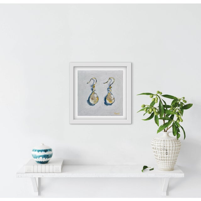 Still Life Oil Painting, Earrings For Sale - Image 10 of 12