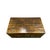 1970s Vintage Rustic Red Brown Floral Bird Rectangular Wood Trunk Chest Table For Sale - Image 5 of 9
