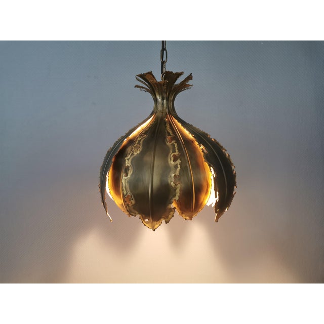 Large Brutalist Hanging Lamp by Svend Aage Holm Sørense, 1960s For Sale - Image 9 of 18