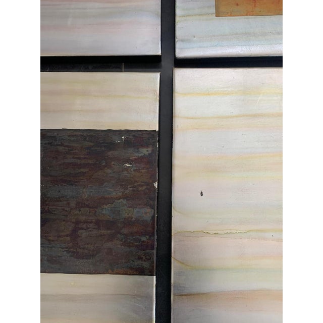 Abstract Metal Panels in Iridescent Paints, 1980s, Set of 10 For Sale - Image 13 of 15