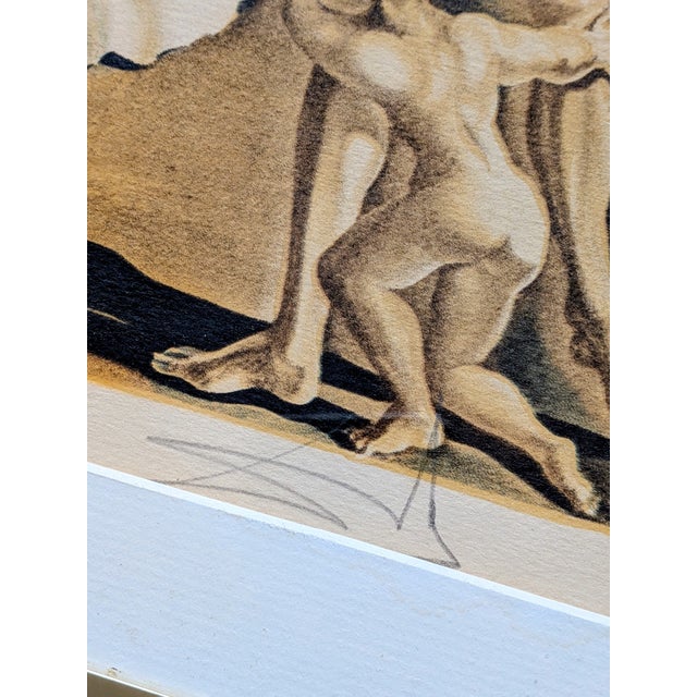 Salvador Dali - Geopoliticus Child Watching the Birth of the New Man, 1970s Limited edition lithograph in colors. Hand-...