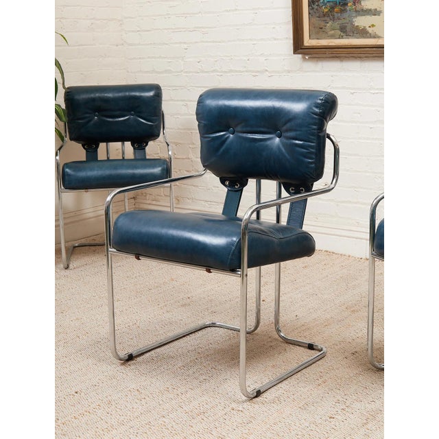 Metal Mid 20th Century Tucroma Armchair Attributed to Guido Faleschini for Mariani For Sale - Image 7 of 11