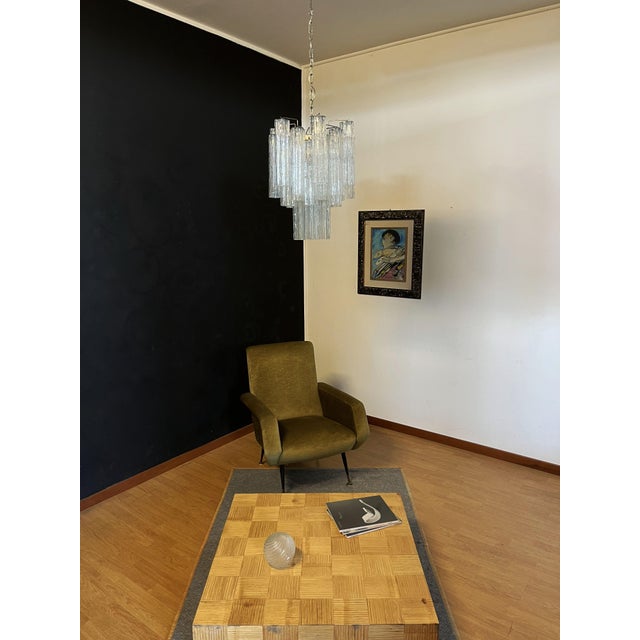 Murano Glass Tube Chandelier, 1990s For Sale - Image 10 of 18