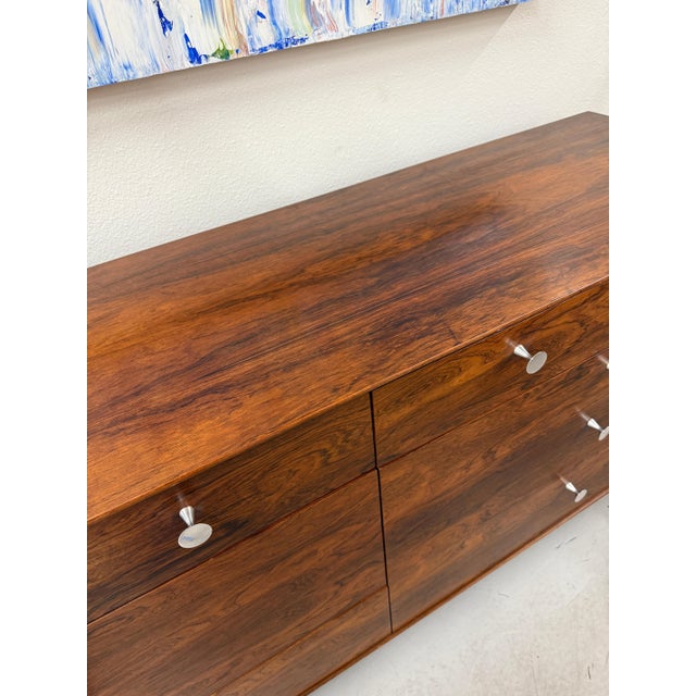 1970’s George Nelson Rosewood Thin Edge Long Dresser For Sale - Image 14 of 18