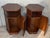Brown 1900s Italian Hexagonal Pedestal Pilar Maple Cupboards End Tables - a Pair For Sale - Image 8 of 13