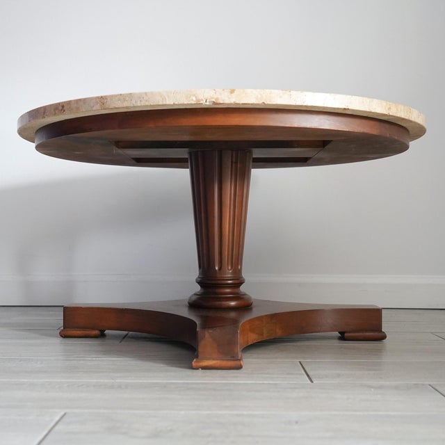 Mid-Century Modern Italian Travertine Coffee Table For Sale - Image 10 of 16